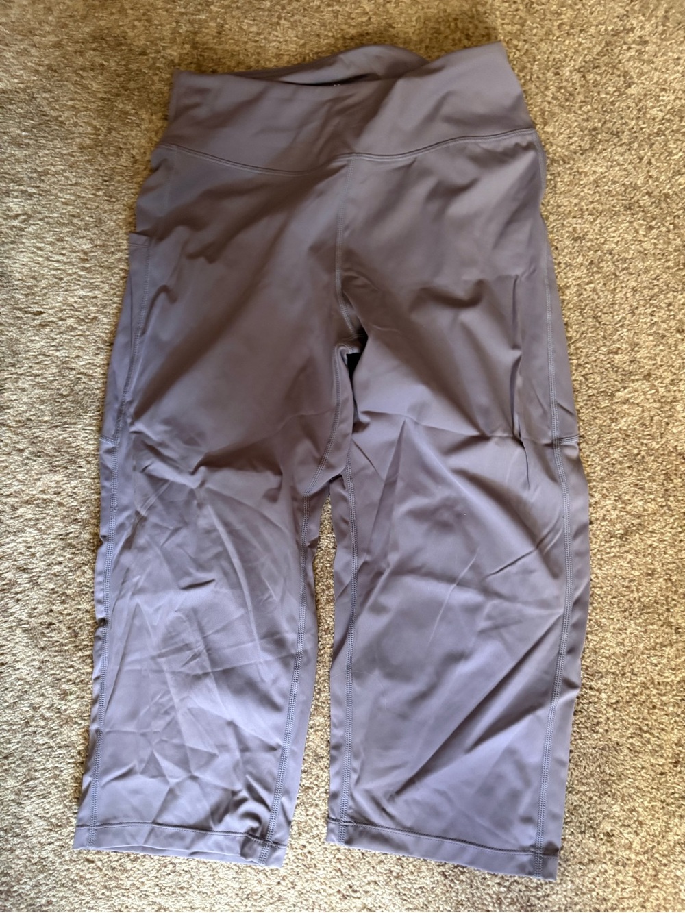 Women’s Purple Active Capris Leggings